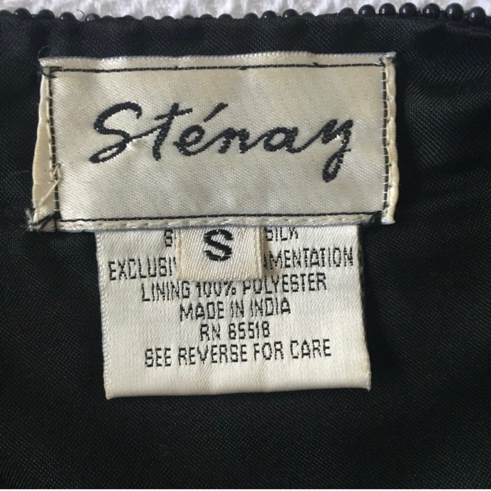 Evening Crop Jacket Silk Embellished Size S - Picture 8 of 10